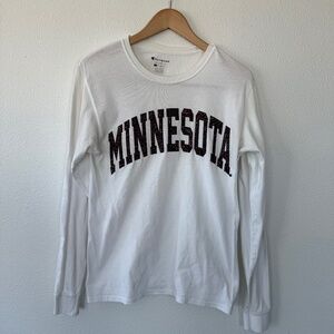 Champion Minnesota College T Shirt Maroon Rhinestone Bedazzle Bling University